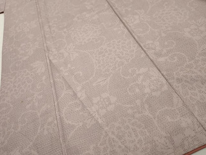 平和屋着物●結城紬　80亀甲　花唐草文　正絹　逸品　AABF2067cs
