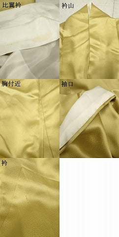 平和屋着物●豪華色留袖　駒刺繍　枝松文　暈し染め　金彩　正絹　逸品　AABF2070cs