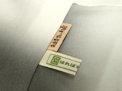 平和屋着物●江戸小紋　鮫小紋柄　黒地　正絹　逸品　AABF2078cs