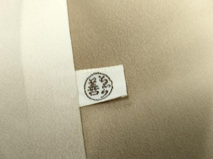 平和屋着物●上質な小紋　枝花文　暈し染め　ゑり善扱い　正絹　逸品　AABF2080cs