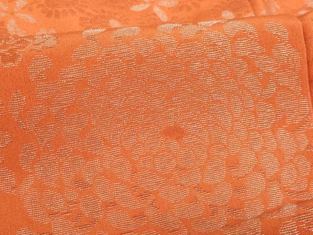 平和屋着物■上質な小紋 寿光織 草花文 正絹 逸品 AABF2093ja
