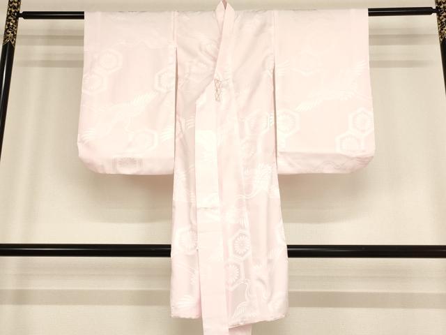 平和屋着物[]七五三　女の子　３歳　祝着　三つ身　長襦袢(袷)セット　花手毬文　暈し染め　金彩　逸品　AABF2142ja