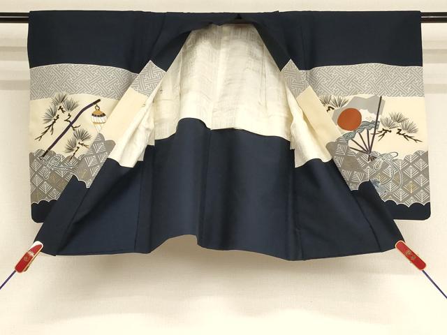 平和屋着物[]七五三　男の子　5歳　羽織　鷹　兜　金彩　AABF2146ja