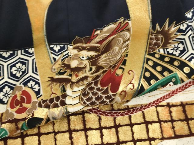 平和屋着物[]七五三　男の子　5歳　羽織　兜　金彩　AABF2149ja
