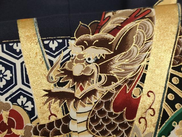 平和屋着物[]七五三　男の子　5歳　羽織　兜　金彩　AABF2149ja