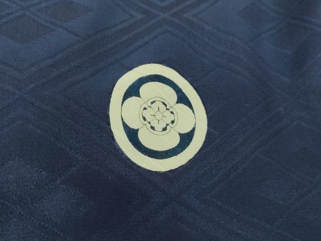 平和屋着物[]七五三　男の子　3歳　一つ身　祝着・長襦袢(袷)セット　駒刺繍　飛鶴文　金銀糸　金彩　逸品　AABF2152ja