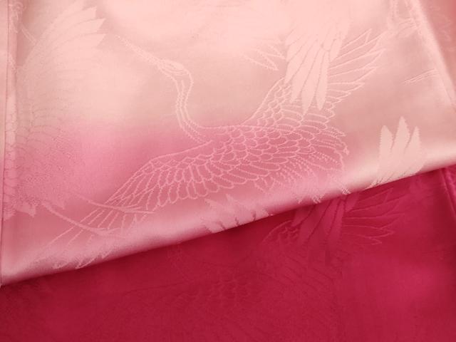 平和屋着物∵女の子 十三参り 子供 祝着 霞文 暈し染め 正絹 逸品 AABF2165ja