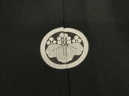 平和屋着物[]七五三　男の子　5歳　祝着・羽織・長襦袢・行灯袴セット　紗綾形文様　黒地　AABF2172ja