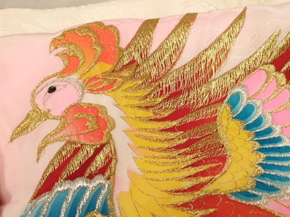 平和屋着物[]お宮参り　女の子　祝着　産着　初着　のしめ　刺繍　鳳凰花文　金銀糸　金銀彩　逸品　AABF2178ja