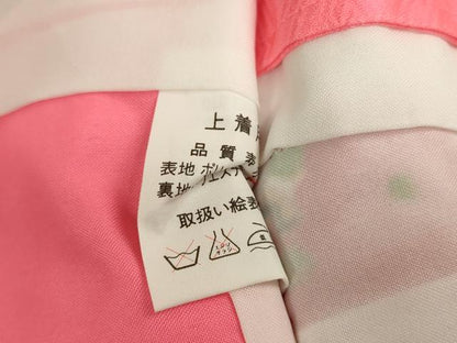 平和屋着物[]七五三　女の子　３歳　祝着　三つ身　花車雪輪花文　金彩　AABF2181ja