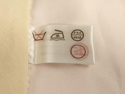 平和屋着物[]七五三　女の子　３歳　祝着　三つ身　長襦袢(袷)セット　尾長鳥花文　洗える着物　AABF2191ja