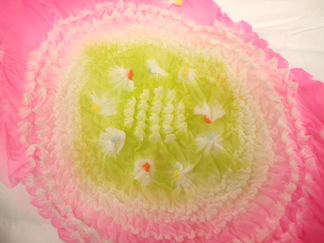 平和屋着物[]子供　女の子　和装小物　兵児帯5点セット　柄絞り　舞花文　花丸文　逸品　AABF2201ja
