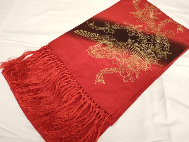 平和屋着物[]七五三　和装小物　志古貴　鳳凰　暈し染め　金彩　正絹　逸品　AABF2207ja