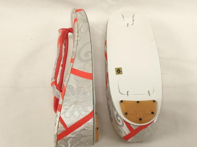 平和屋着物∵七五三　女の子　和装小物　バッグ・草履まとめて5点　花鳥文　桜　手毬　金銀糸　未使用品あり　逸品　AABF2223ja