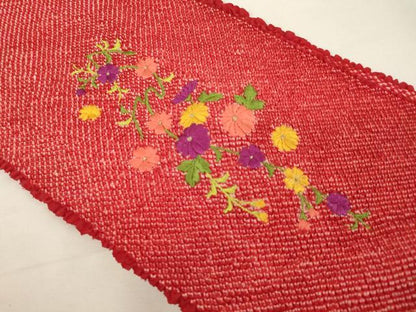 平和屋着物∵七五三　女の子　和装小物　帯締め・帯揚げセット　総絞り　刺繍　丸ぐけ　撚り房　逸品　AABF2224ja