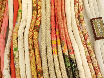 平和屋着物[]七五三　女の子　和装小物　帯締め20本セット　アンティーク　丸ぐけ　刺繍　金糸　未使用品あり　逸品　AABF2228ja