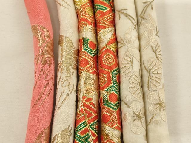 平和屋着物[]七五三　女の子　和装小物　帯締め20本セット　アンティーク　丸ぐけ　刺繍　金糸　未使用品あり　逸品　AABF2228ja
