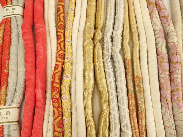 平和屋着物[]七五三　女の子　和装小物　帯締め20本セット　アンティーク　丸ぐけ　刺繍　金銀糸　未使用品あり　逸品　AABF2229ja