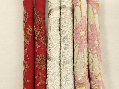 平和屋着物[]七五三　女の子　和装小物　帯締め20本セット　アンティーク　丸ぐけ　刺繍　金銀糸　未使用品あり　逸品　AABF2229ja