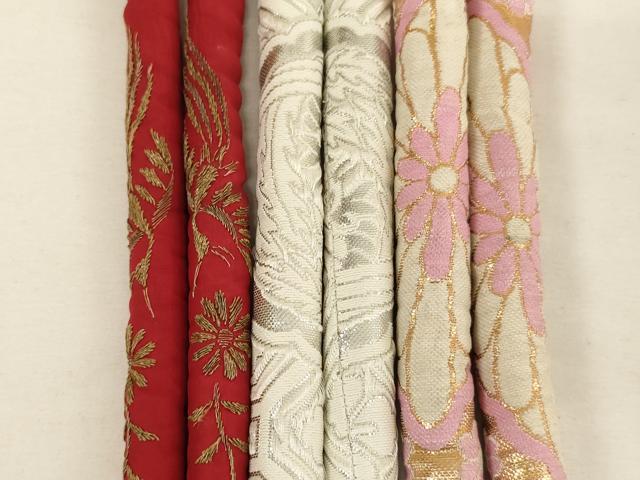平和屋着物[]七五三　女の子　和装小物　帯締め20本セット　アンティーク　丸ぐけ　刺繍　金銀糸　未使用品あり　逸品　AABF2229ja
