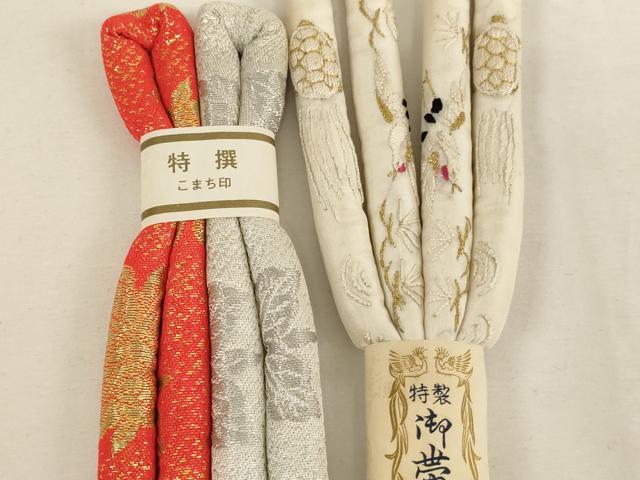 平和屋着物[]七五三　女の子　和装小物　帯締め20本セット　アンティーク　丸ぐけ　刺繍　金銀糸　未使用品あり　逸品　AABF2229ja