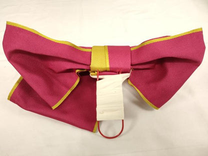 平和屋本店[]夏物 子供 つけ帯 浴衣用 中紅色×黄緑色 箱付き 未使用 AABF2244ja
