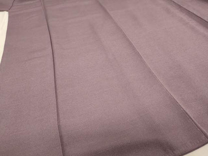 平和屋着物■上質な色無地 二藍色 正絹 逸品 AABF2247ja