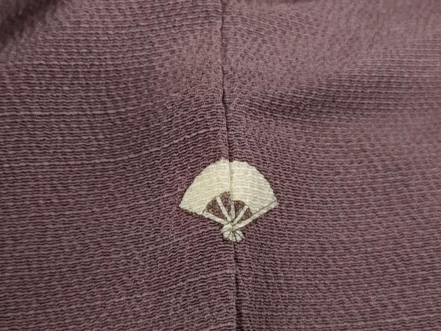 平和屋着物■上質な色無地 二藍色 正絹 逸品 AABF2247ja