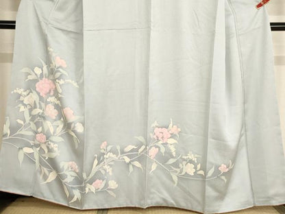 平和屋着物■訪問着 草花文 暈し染め 正絹 逸品 AABF2248ja