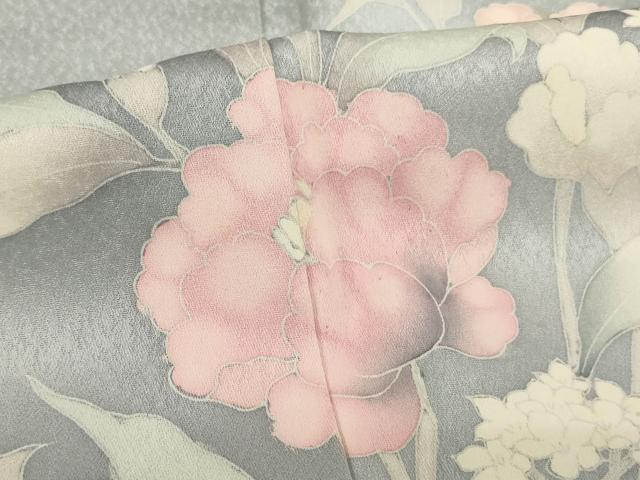 平和屋着物■訪問着 草花文 暈し染め 正絹 逸品 AABF2248ja