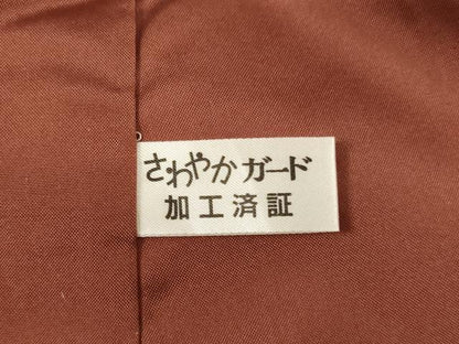 平和屋着物■結城紬　80亀甲　色紙重ね文　正絹　逸品　AABF2264ja