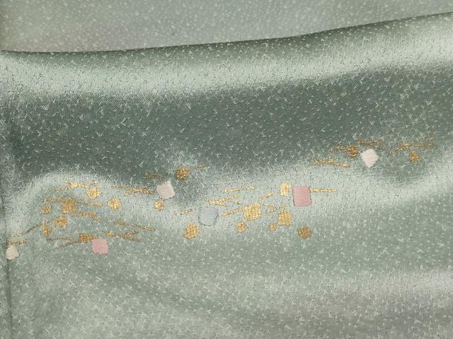 平和屋着物■訪問着 刺繍 遠山風景文 暈し染め 金彩 正絹 逸品 AABF2268ja