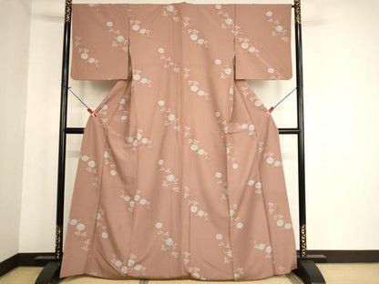 平和屋着物■小紋 光琳菊 洗える着物 AABF2298ja