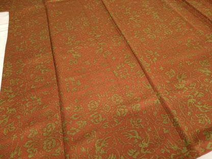 平和屋着物■上質な小紋 更紗花唐草文 正絹 逸品 AABF2299ja