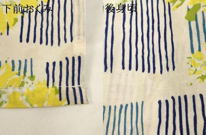 平和屋着物＊夏物 浴衣 子供 女の子 草花文 綿 逸品 AABF2312ja