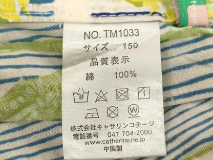 平和屋着物＊夏物 浴衣 子供 女の子 草花文 綿 逸品 AABF2312ja