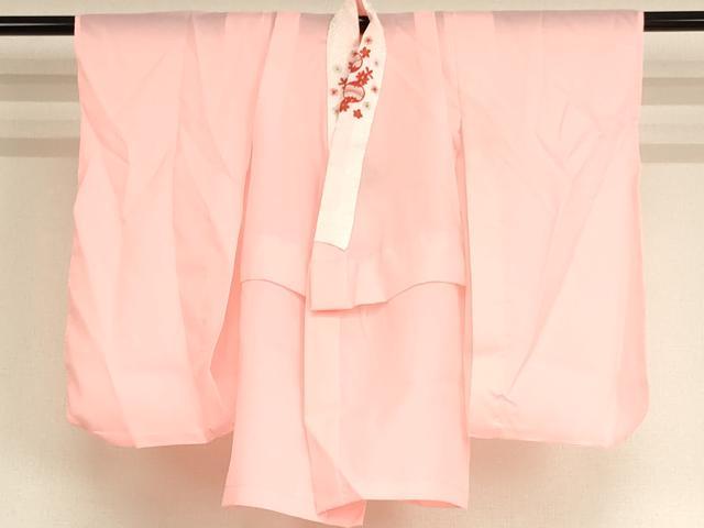 平和屋着物[]七五三　女の子　３歳　祝着　三つ身　長襦袢(単衣・半衿刺繍)・被布セット　飛鶴雪輪花文　暈し染め　金彩　AABF2320ja