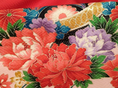 平和屋着物[]お宮参り　女の子　祝着　産着　初着　のしめ　花手毬文　暈し染め　金彩　逸品　AABF2334ja