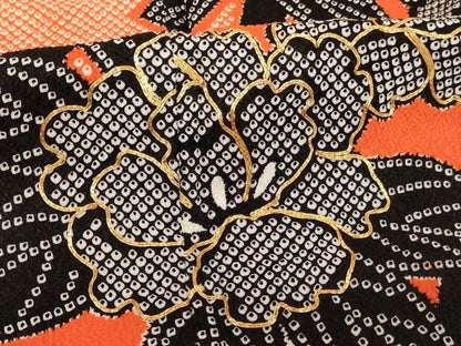 平和屋着物[]七五三　女の子　７歳　祝着　四つ身　駒刺繍　牡丹文　AABF2374ja