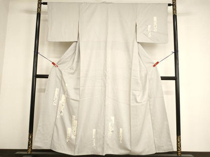 平和屋着物■訪問着 短冊花文 正絹 逸品 AABF2390ja