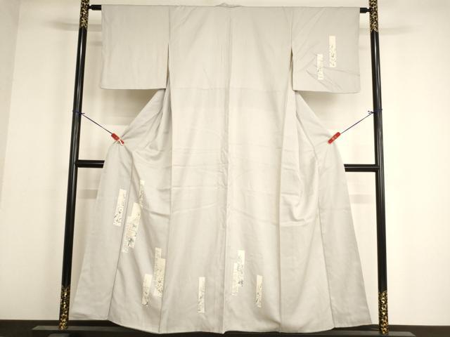 平和屋着物■訪問着 短冊花文 正絹 逸品 AABF2390ja