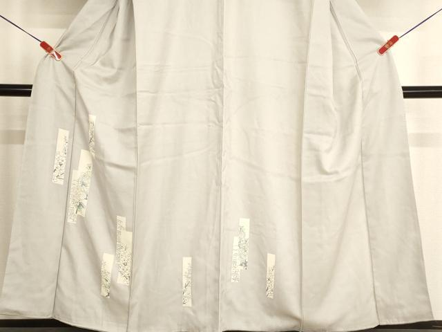 平和屋着物■訪問着 短冊花文 正絹 逸品 AABF2390ja