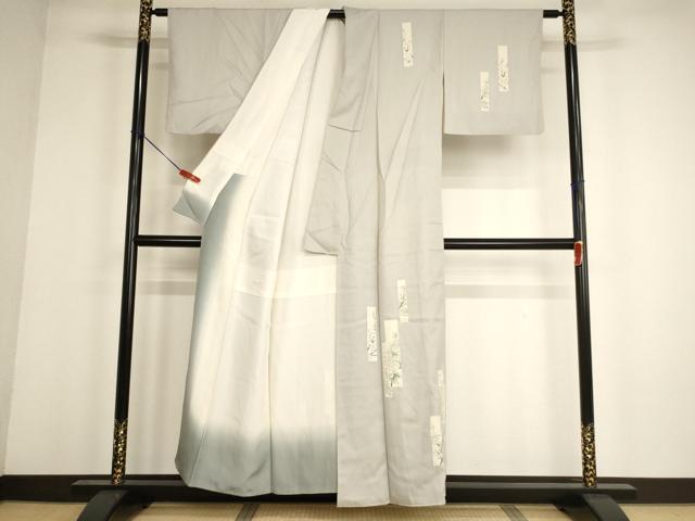 平和屋着物■訪問着 短冊花文 正絹 逸品 AABF2390ja