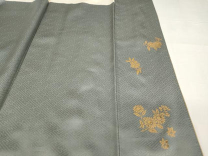 平和屋着物■豪華色留袖　雪輪飛鶴花文　暈し染め　金彩　正絹　逸品　AABF2391ja
