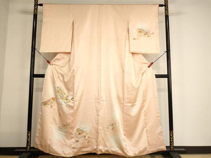 平和屋着物■訪問着 総刺繍 文箱文 蛍暈し 金銀糸 やまと誂製 正絹 逸品 AABF2429ja