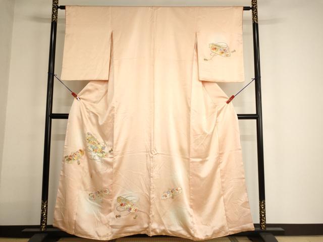 平和屋着物■訪問着 総刺繍 文箱文 蛍暈し 金銀糸 やまと誂製 正絹 逸品 AABF2429ja