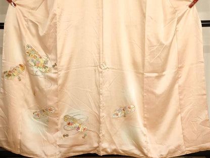 平和屋着物■訪問着 総刺繍 文箱文 蛍暈し 金銀糸 やまと誂製 正絹 逸品 AABF2429ja