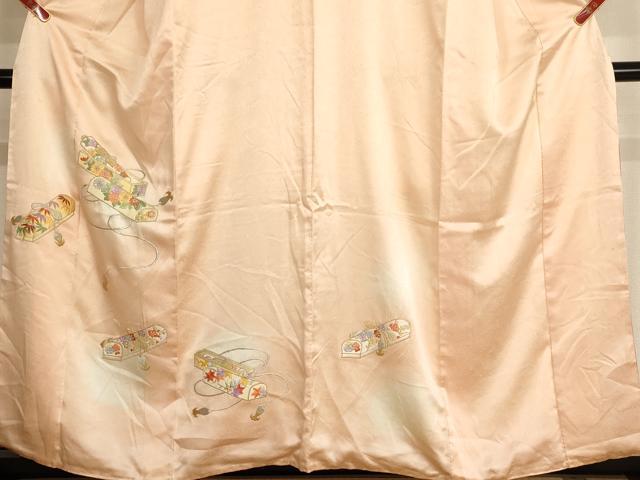 平和屋着物■訪問着 総刺繍 文箱文 蛍暈し 金銀糸 やまと誂製 正絹 逸品 AABF2429ja
