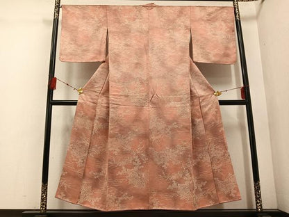 平和屋着物■上質な小紋 草花文 暈し染め 正絹 逸品 AABF2519ph