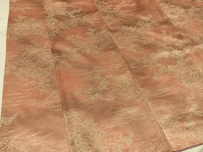 平和屋着物■上質な小紋 草花文 暈し染め 正絹 逸品 AABF2519ph